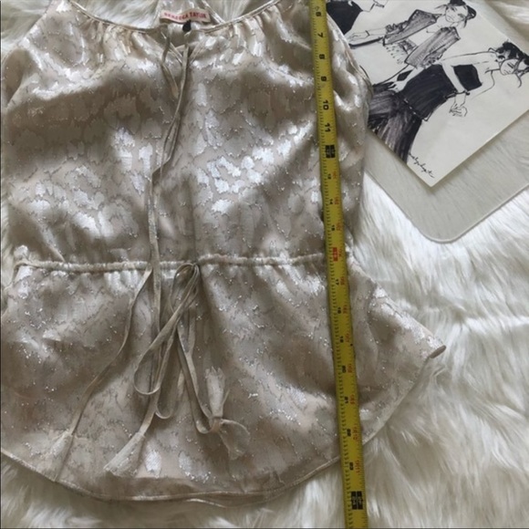 Rebecca Taylor | Metallic Leopard Print Top - Picture 5 of 5